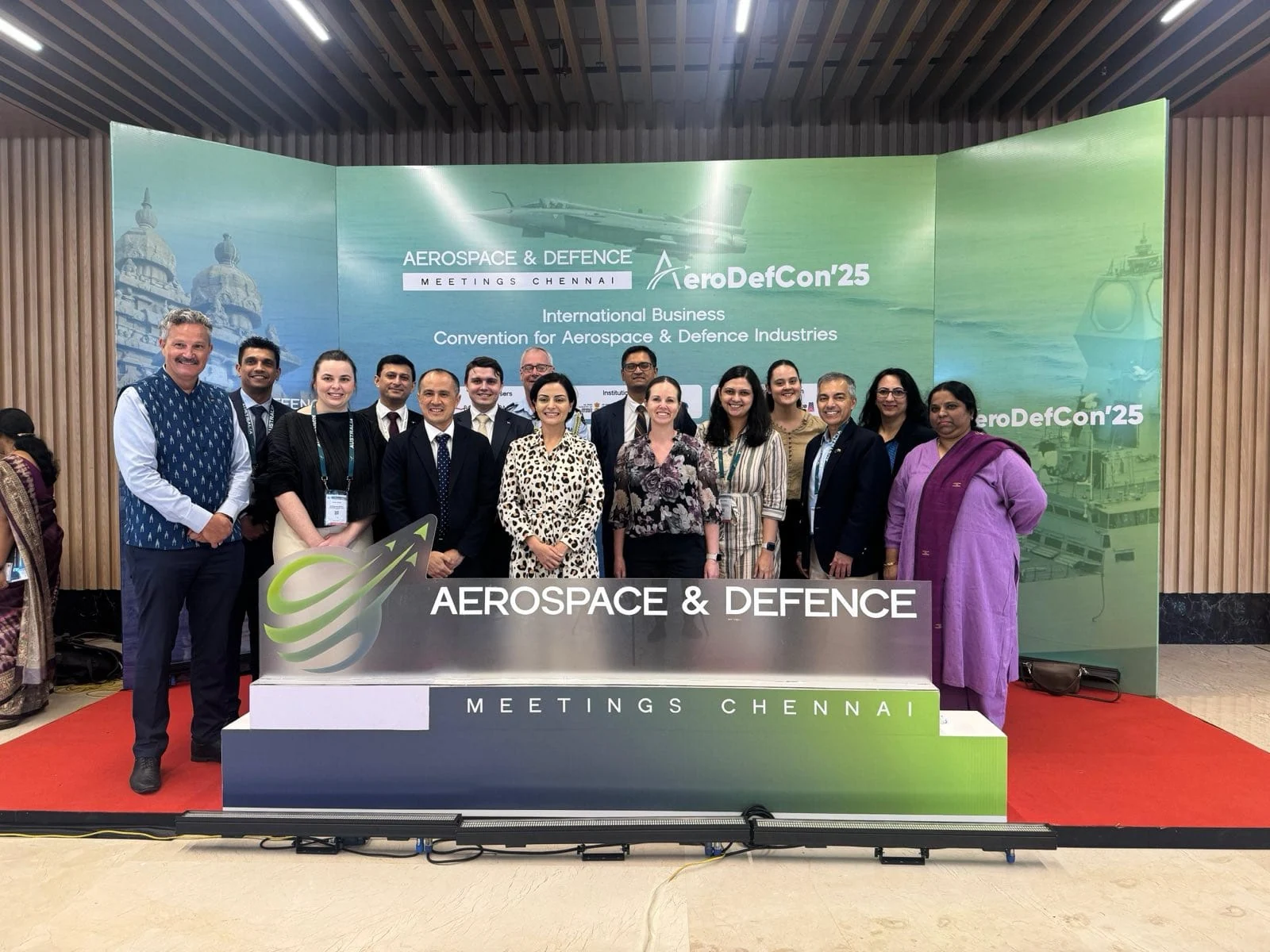 Australian delegation participants at Aerospace and Defence Meetings Chennai 2025.