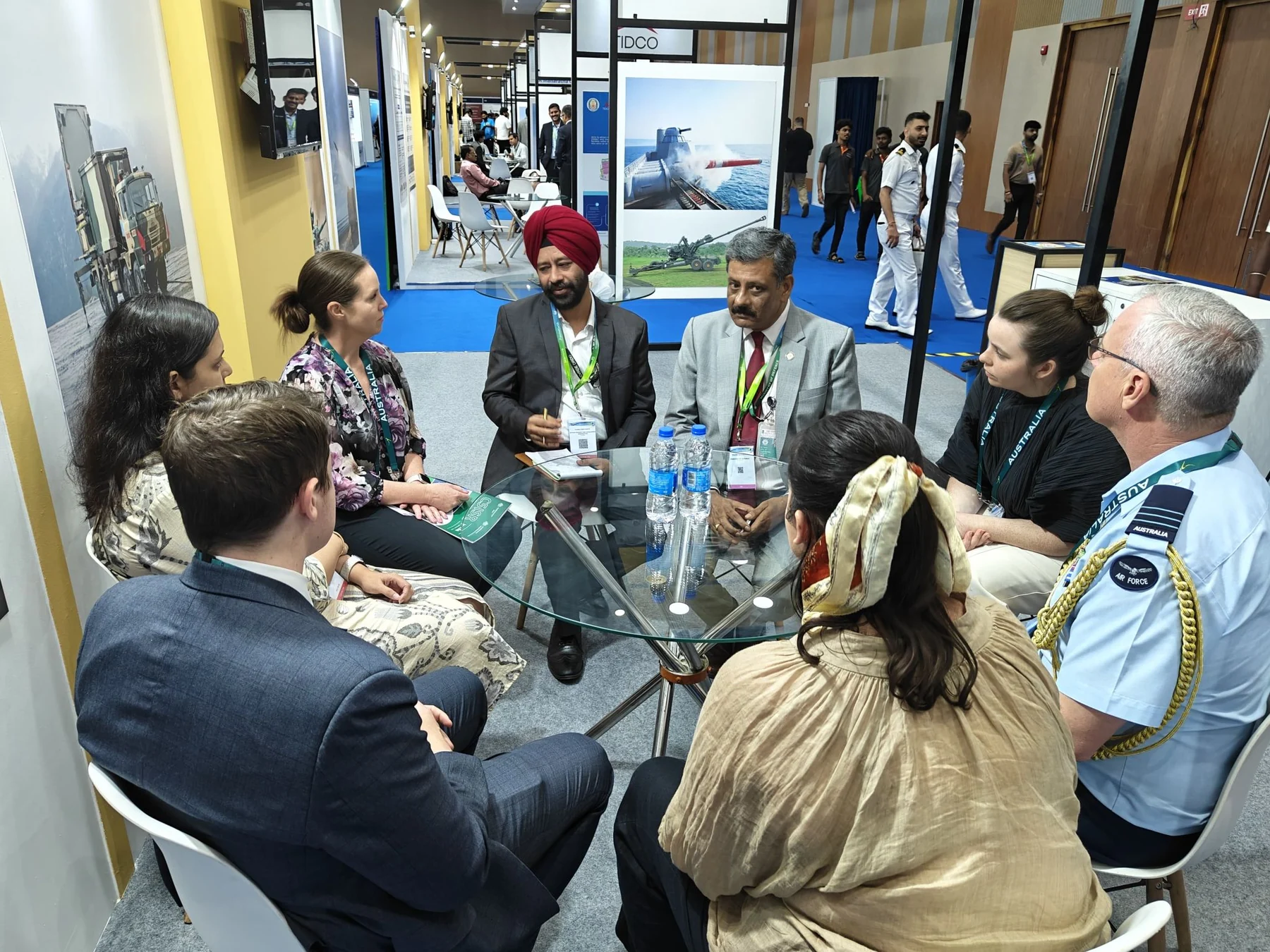 Aerospace and defence industry discussions during the visit.