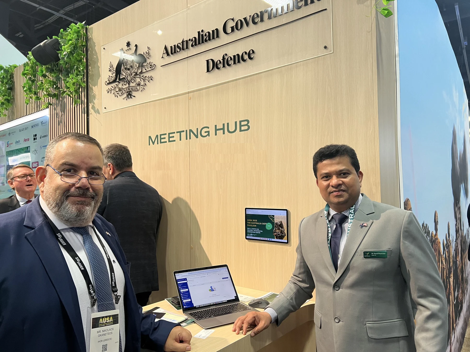 Dalfin AI engagement at the Australian Government Defence meeting hub.