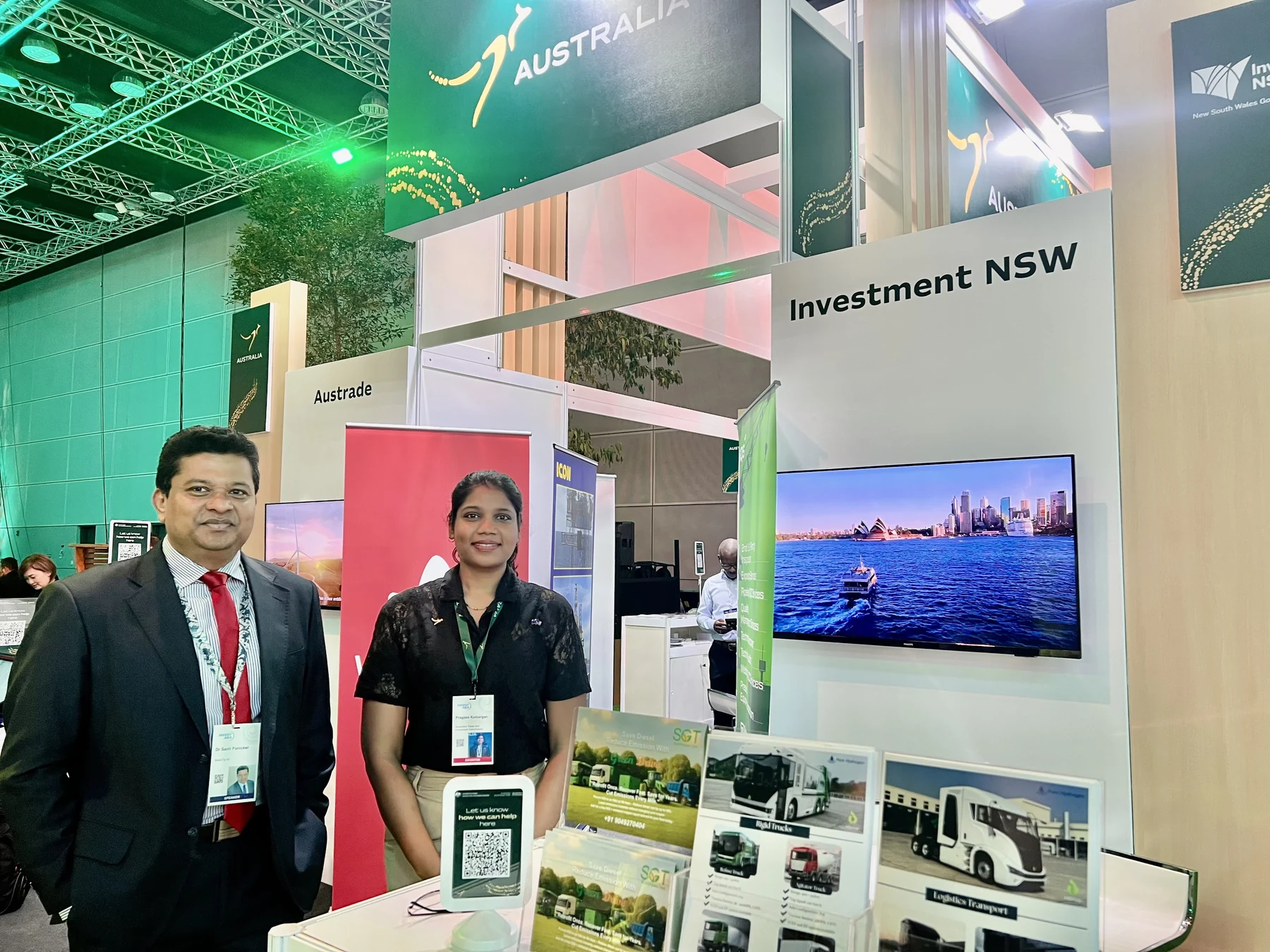 Dalfin AI at the Australian exhibition space during Energy Asia 2025.