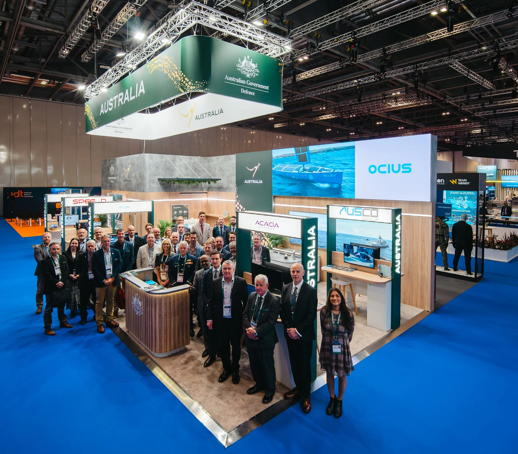 Australian Pavilion participants at Undersea Defence Technology 2026.