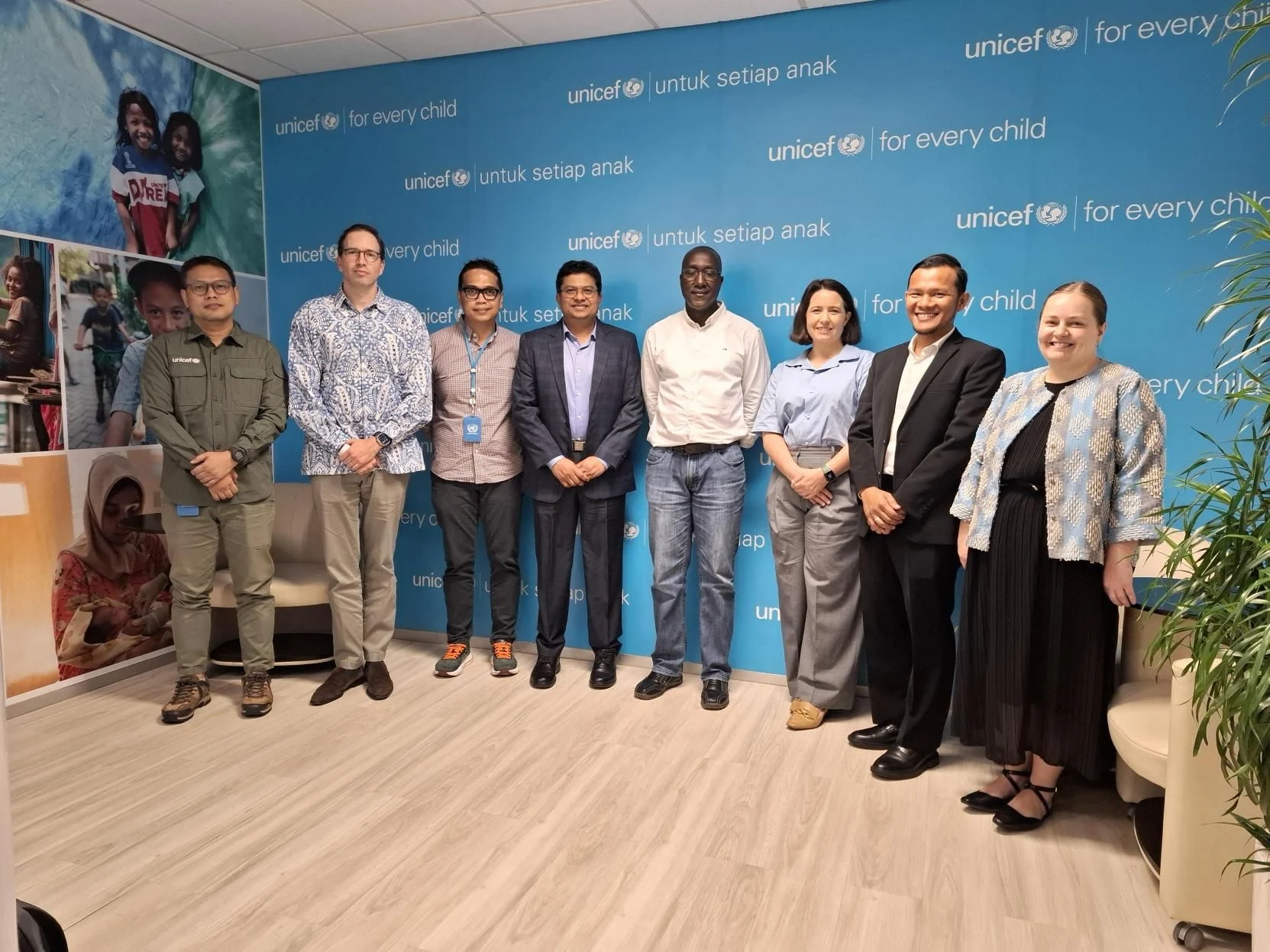 Participants following the software solution presentation at UNICEF Jakarta.